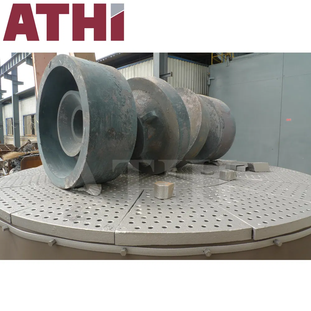 Q76 Series Table Trolley Bogie Type Shot Blasting Machine for Flanges Big Heavy Parts Surface Cleaning