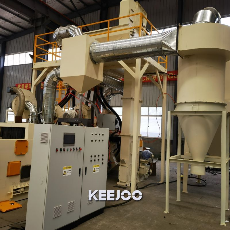 CE Certificate Wire Mesh Belt Continuous Shot Blasting Machine