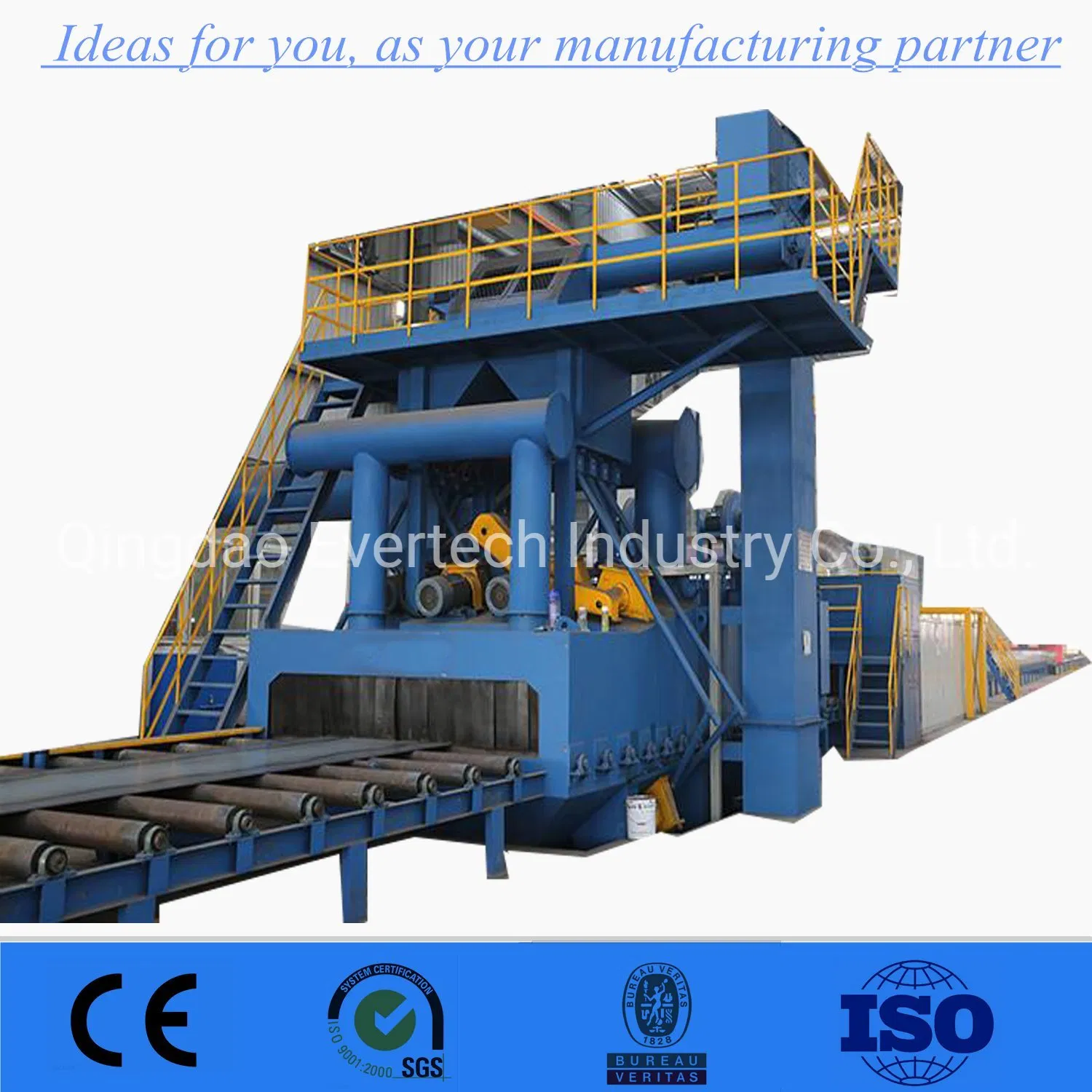 Steel Shot Blasting and Painting Machine / Automatic Painting Line