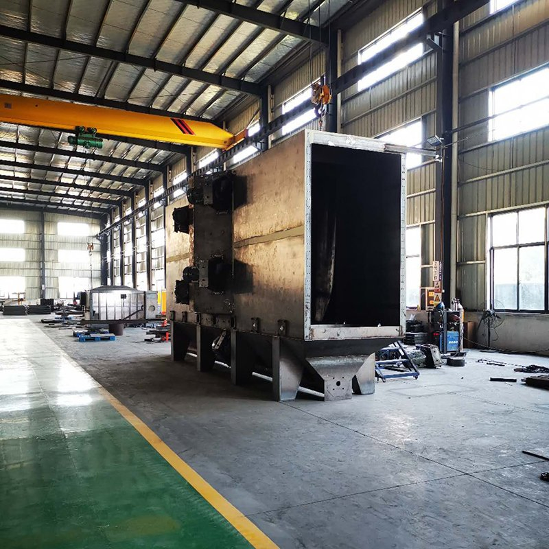 Continuous Feed Tunnel Type Steel Wire Mesh Belt Shot Blasting Machine, Commercial Sandblaster for Sale