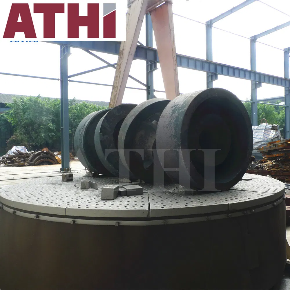 Q76 Series Table Trolley Bogie Type Shot Blasting Machine for Flanges Big Heavy Parts Surface Cleaning