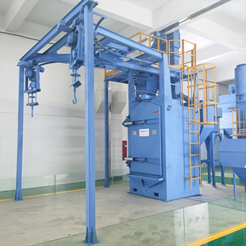 Megaflow Hook Type Shot Blasting Machine High Throughput