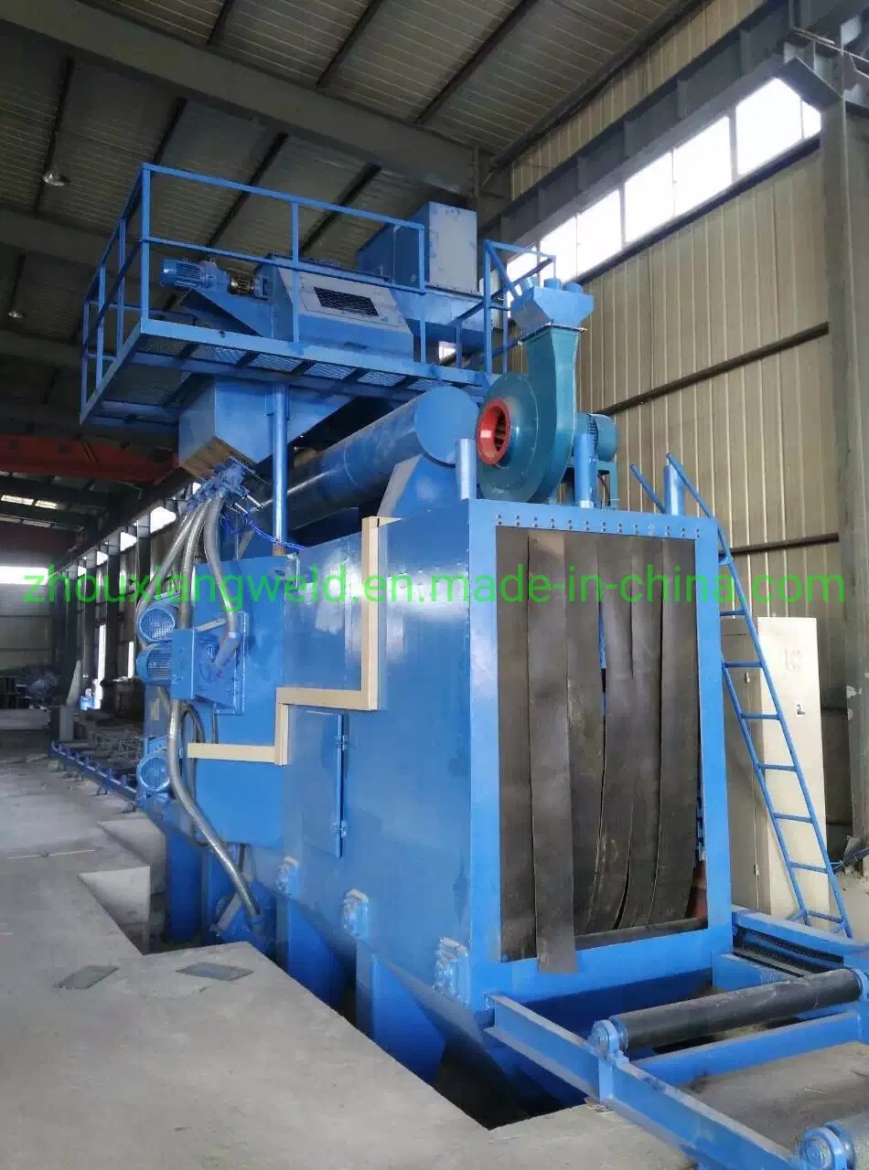 H Beam Steel Plate Profile Through Type Shot Blasting Cleaning Machine