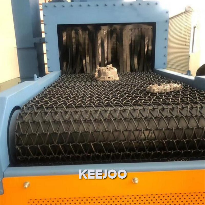 CE Certificate Wire Mesh Belt Continuous Shot Blasting Machine