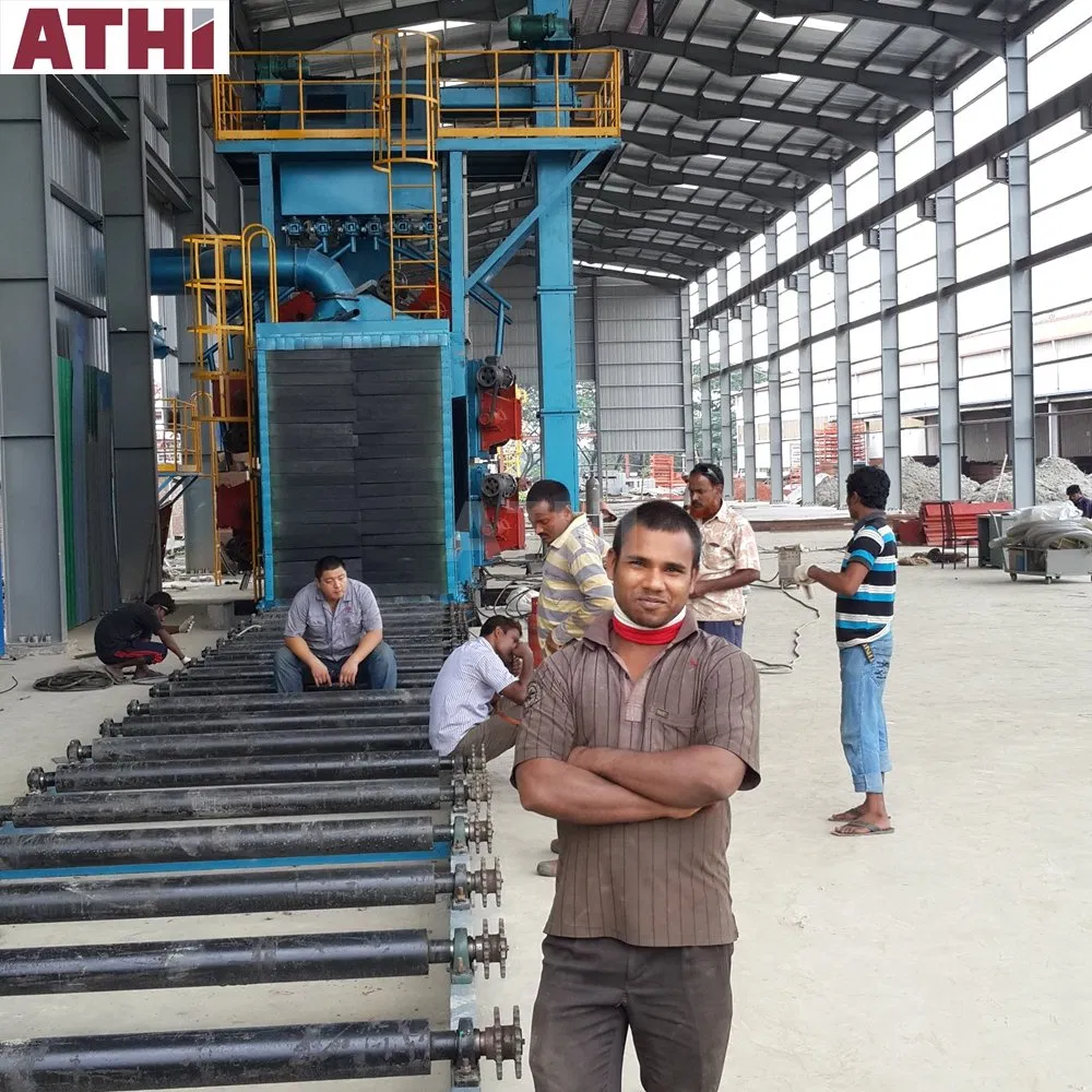 Shot Blasting Machine with Roller Conveyor for Sale