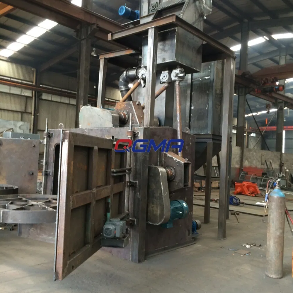 Rotary Table Type Shot Blasting Machine Descaling Reached to Grade SA2.5