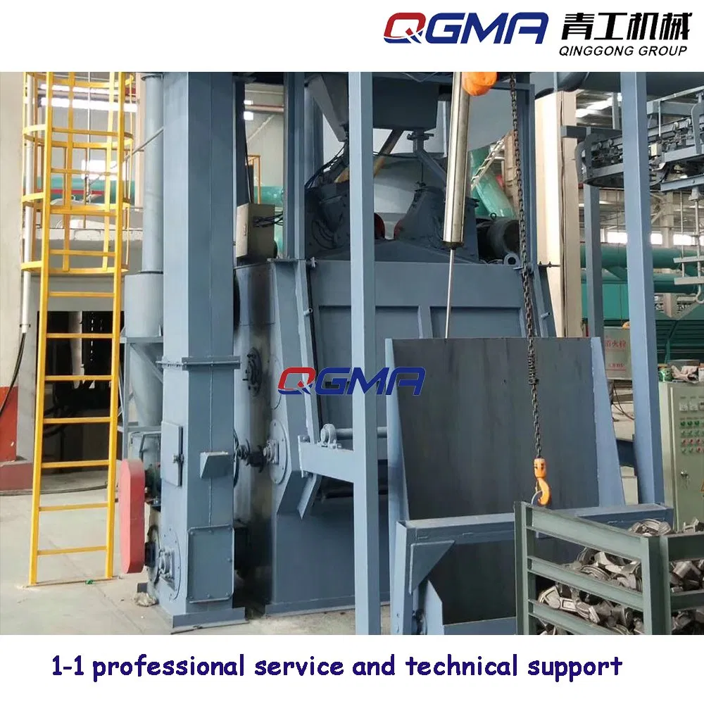 Automatic Tumble Rubber Belt Shot Blast Cleaning Machine with Loading Unloading System