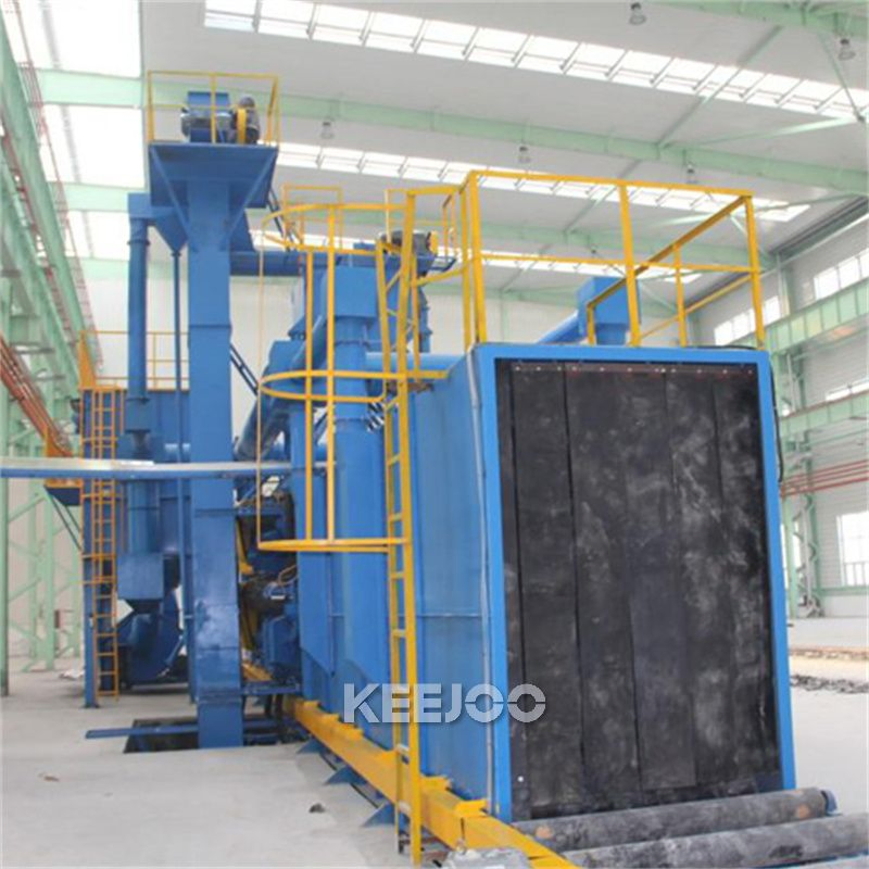 Speed 2m/ Min Wheel Blast Roller Conveyor Shot Blasting Machine for Anti Corrosion Factory Price
