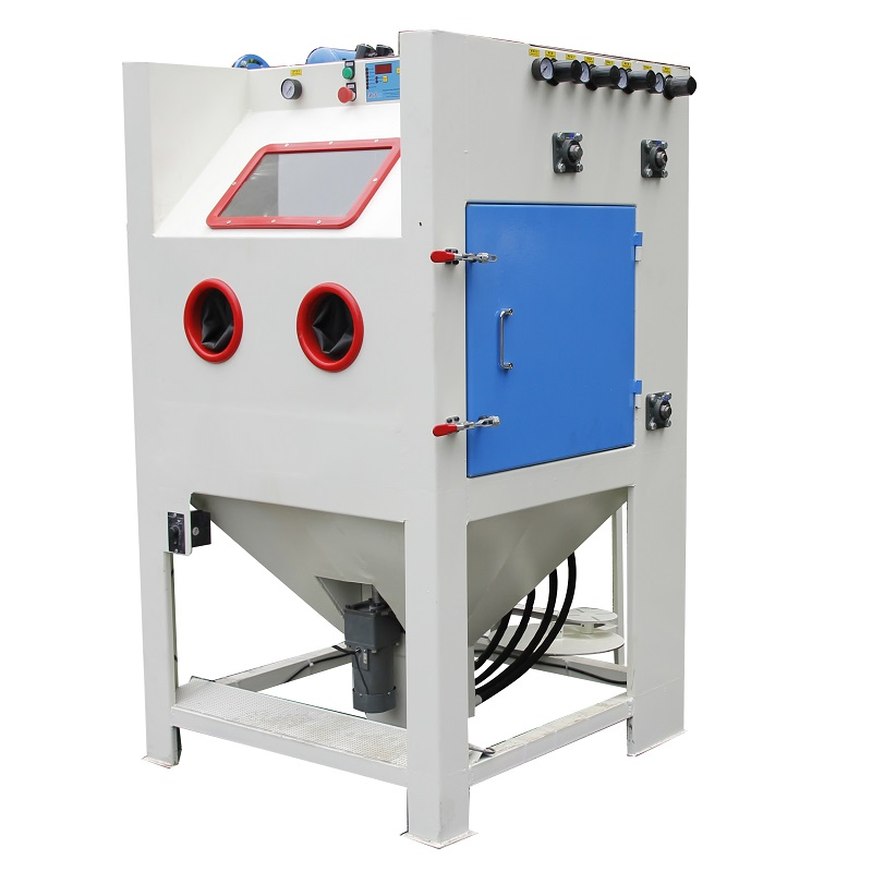 Automatic Sand Blasting Machine with Turnale Table Sandblasting Machine for Alloy Wheel