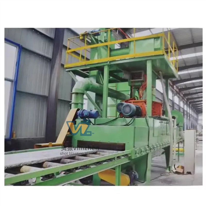 Turnkey Stone Surface Treatment Shot Blasting Line with Blasting &amp; Polishing