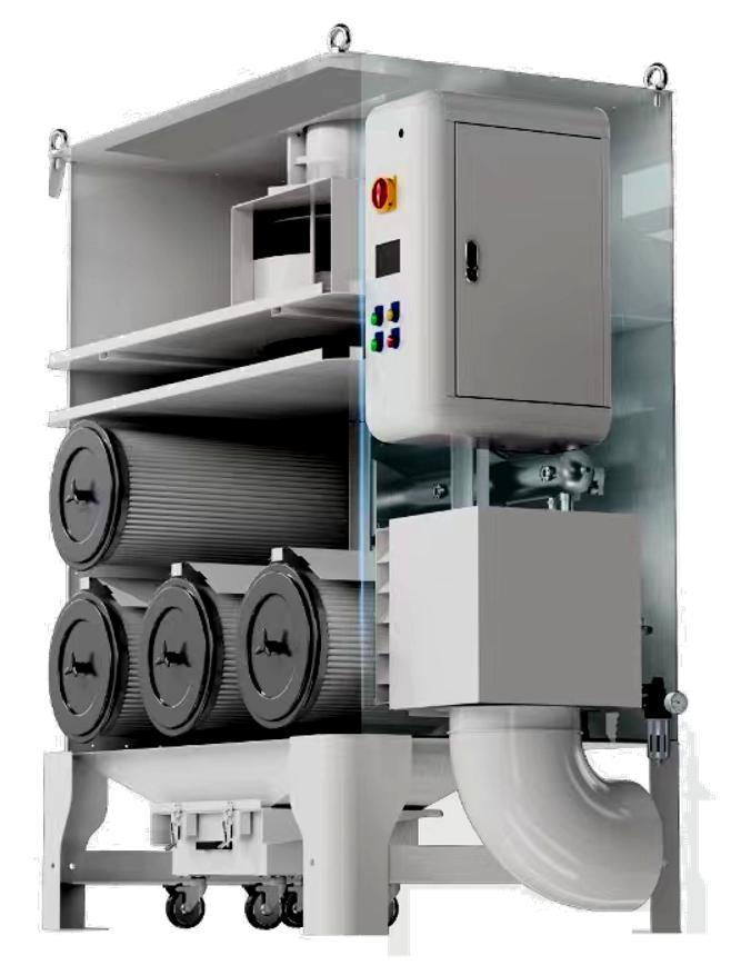 China Cartridge Type Dust Collector System for Blasting Machine Dust Collector Industrial