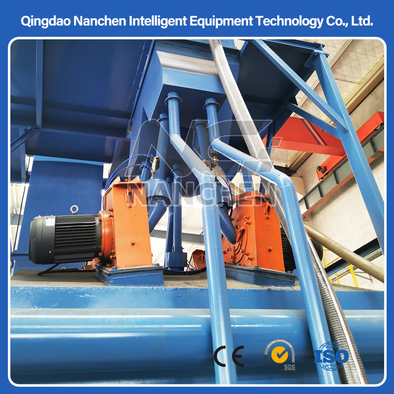 High Quality Automatic China Industrial Alloy Wheel Wire Mesh Belt Shot Blasting Machine \/Wheel Abrator for Metallic