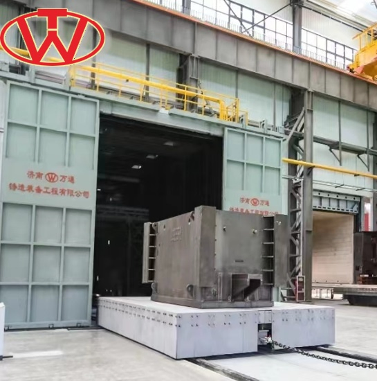 Roller Conveyor Steel Structure H Beam Trolley Type Automatic Shot Blasting Machine