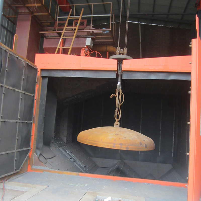 Rotary Table Type Shot Blasting Machine Hanger Hook Type Shot Blaster Machine.