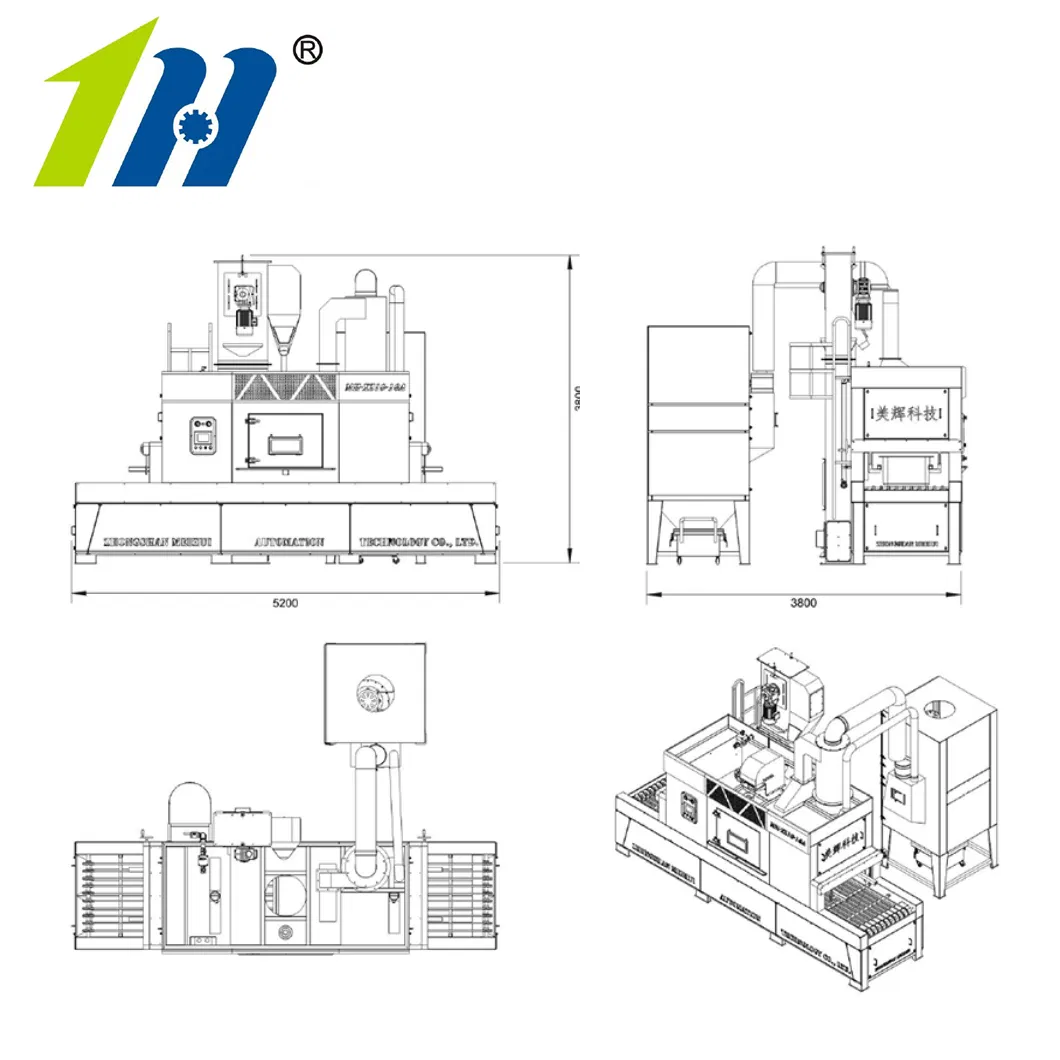 Durable Double-Sided Sandblasting System for Optimal Surface Preparation
