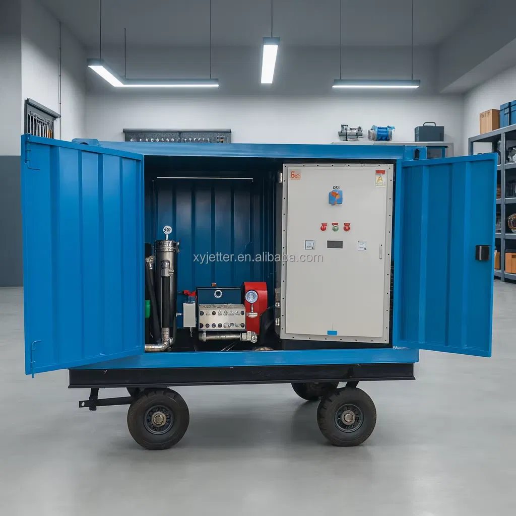 Electric High Pressure Water Jetting System for Industrial Tube Tank