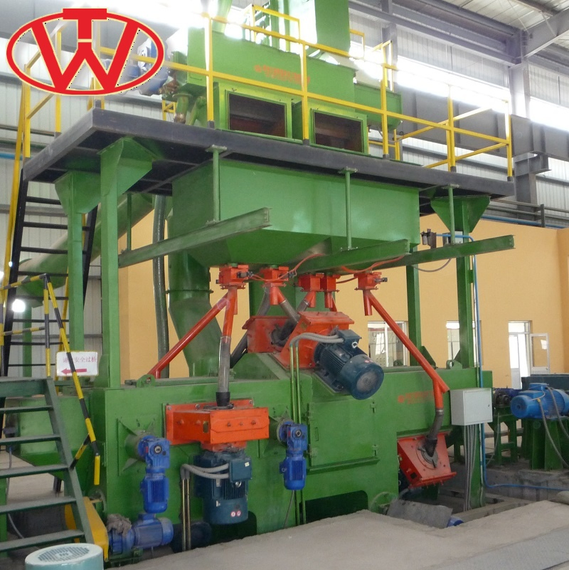 Square Round Steel Pipe Straight Through Shot Blasting Machine for Burnishing Deflashing