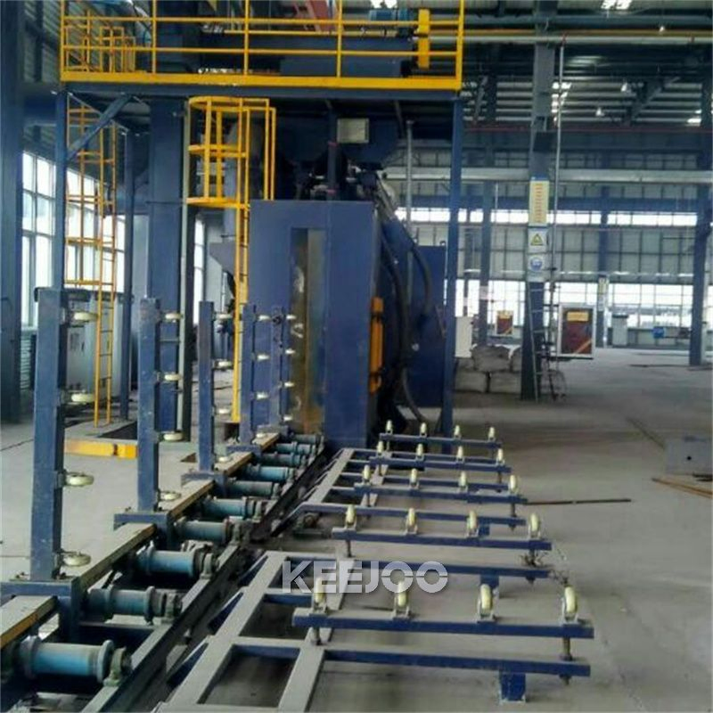 Speed 2m/ Min Wheel Blast Roller Conveyor Shot Blasting Machine for Anti Corrosion Factory Price