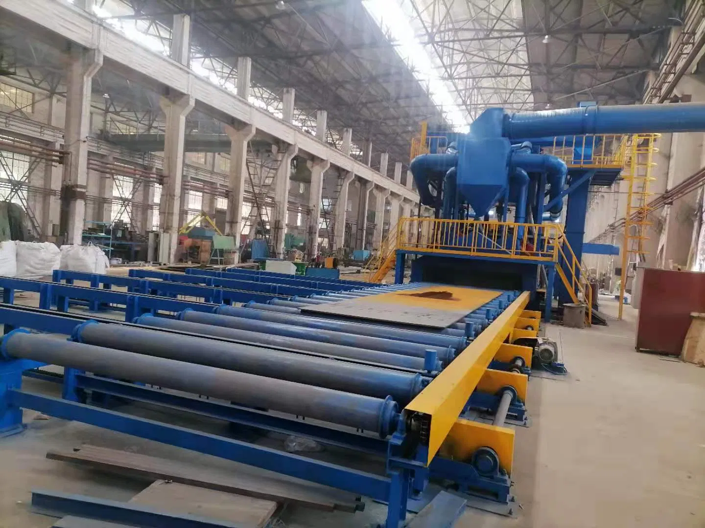 Xq69 Roller Pass Through Shipyard Use Pretreatment Line Shot/Wheel Blasting/Blast Machine