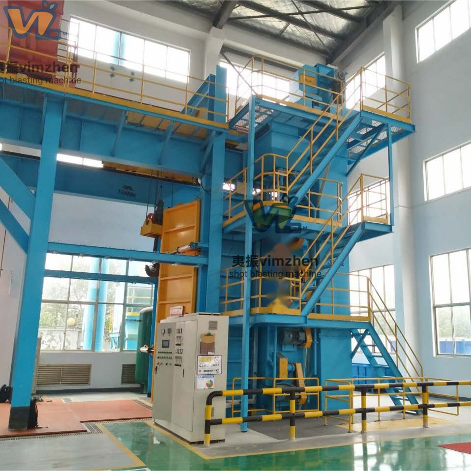 Q37 Hook Type Automatic Dust Removal Shot Sand Blasting Sandblasting Machine