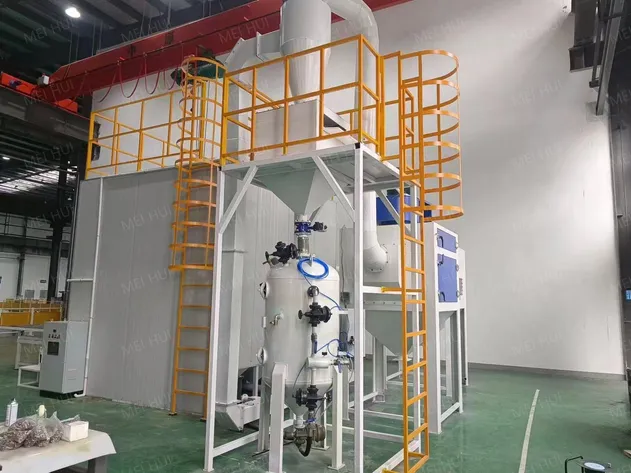 Side view of Sandblasting Room