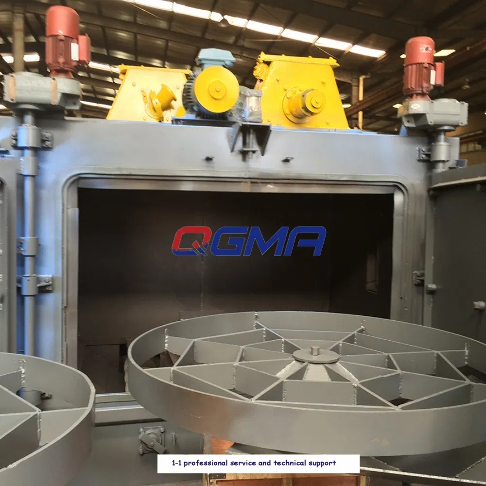 Compact Structuring Rotary Table Type Shot Blasting Machine Oxide Cleaning