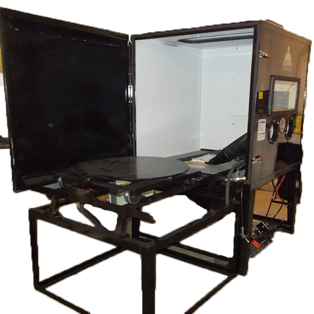 New Design Wheel Blasting Machine with Sand Rotary Table Sand Blasting Machine Tunnel Type Sand Blasting Machine