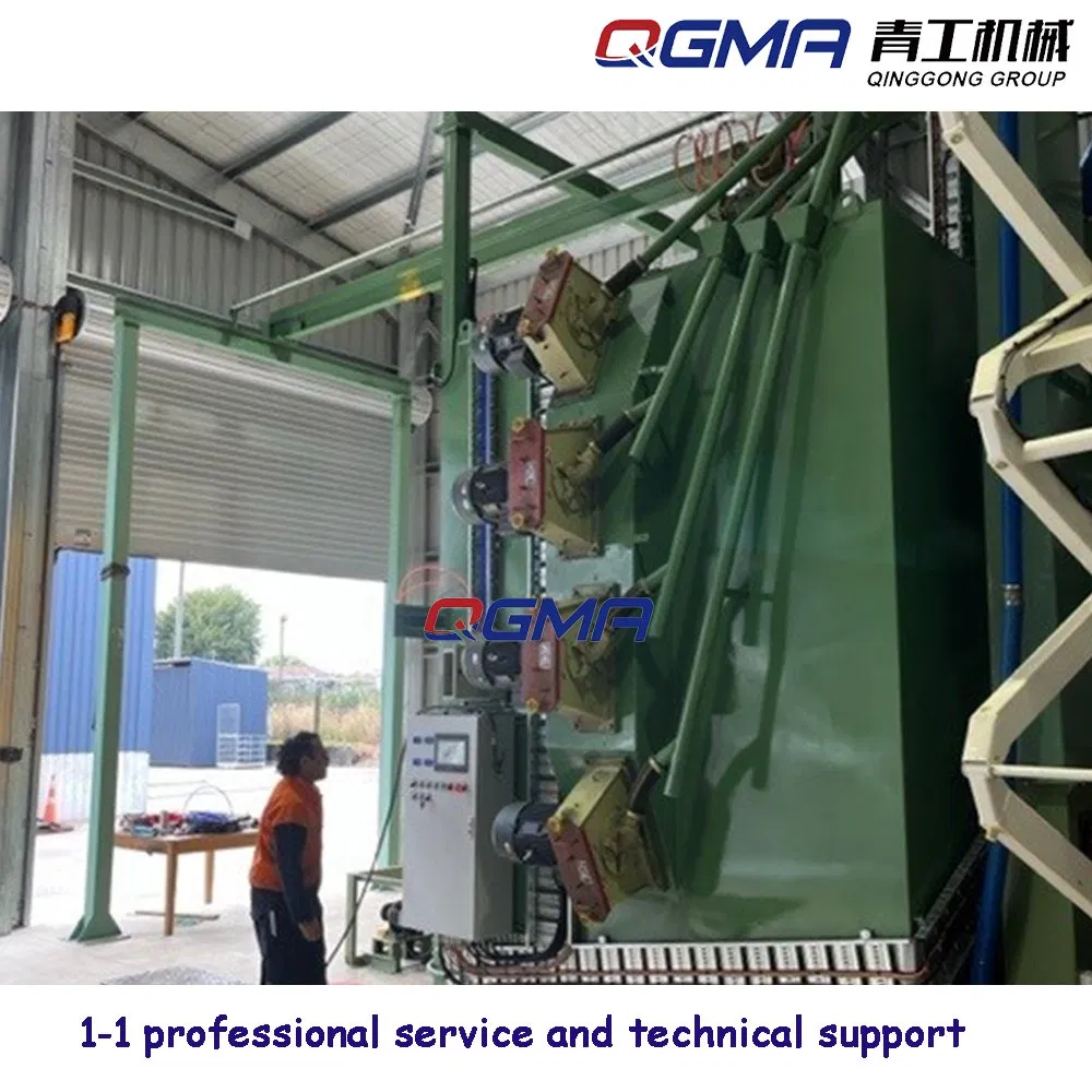 Automatic Double Hook Single Hoist Hanger Type Sand Shot Blasting Cleaning Machine