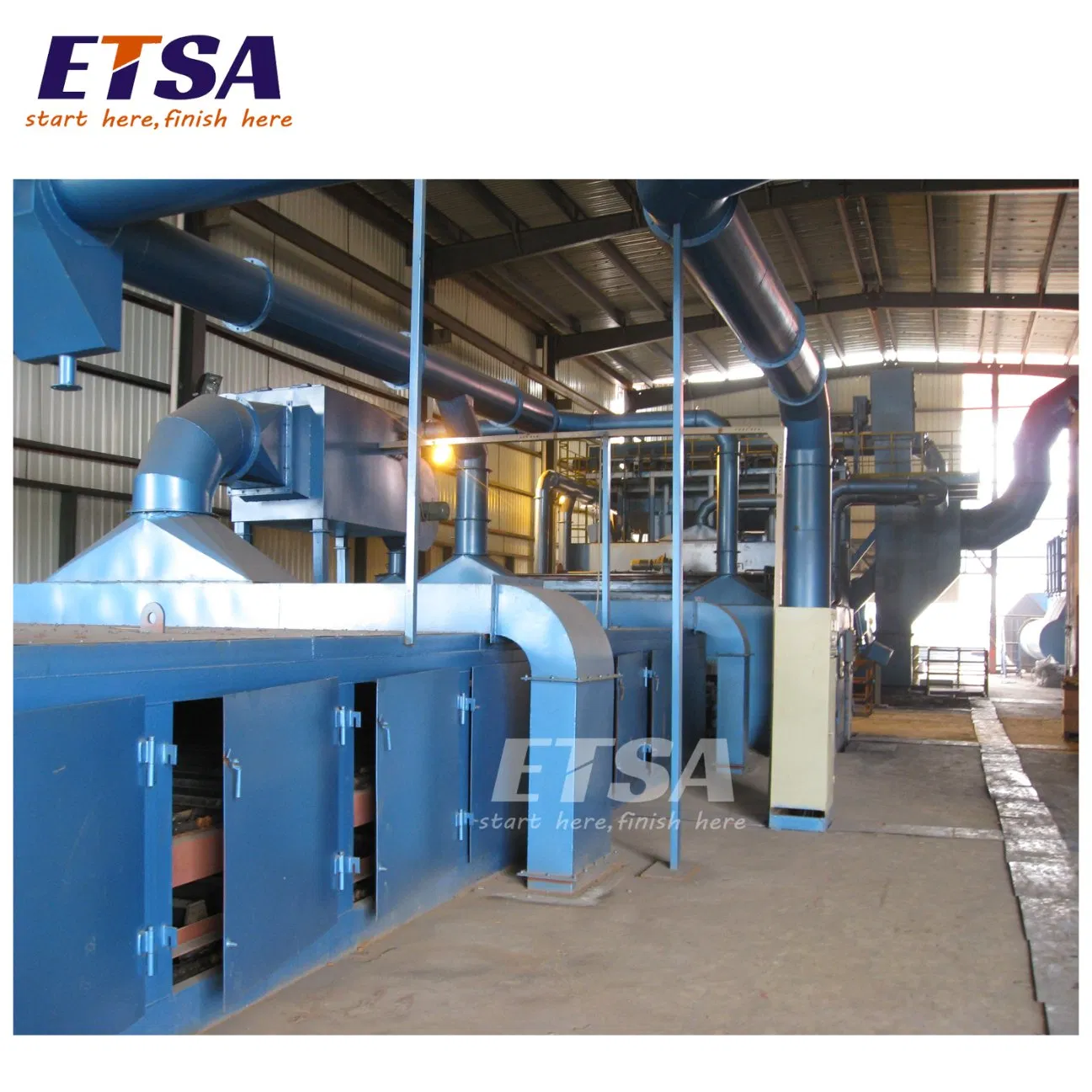 Type Steel Plate H Beam Cleaning Spray Painting Complete Surface Preservation Line