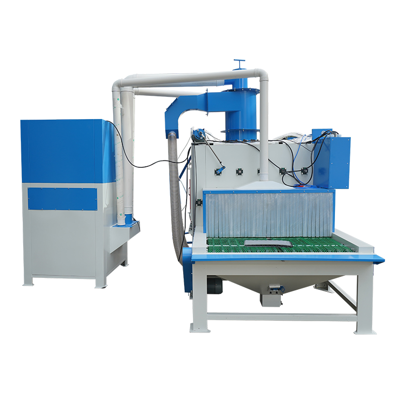 Steel Beam Automatic Sandblasting Machine Continuous Conveyor Sand Blasting System