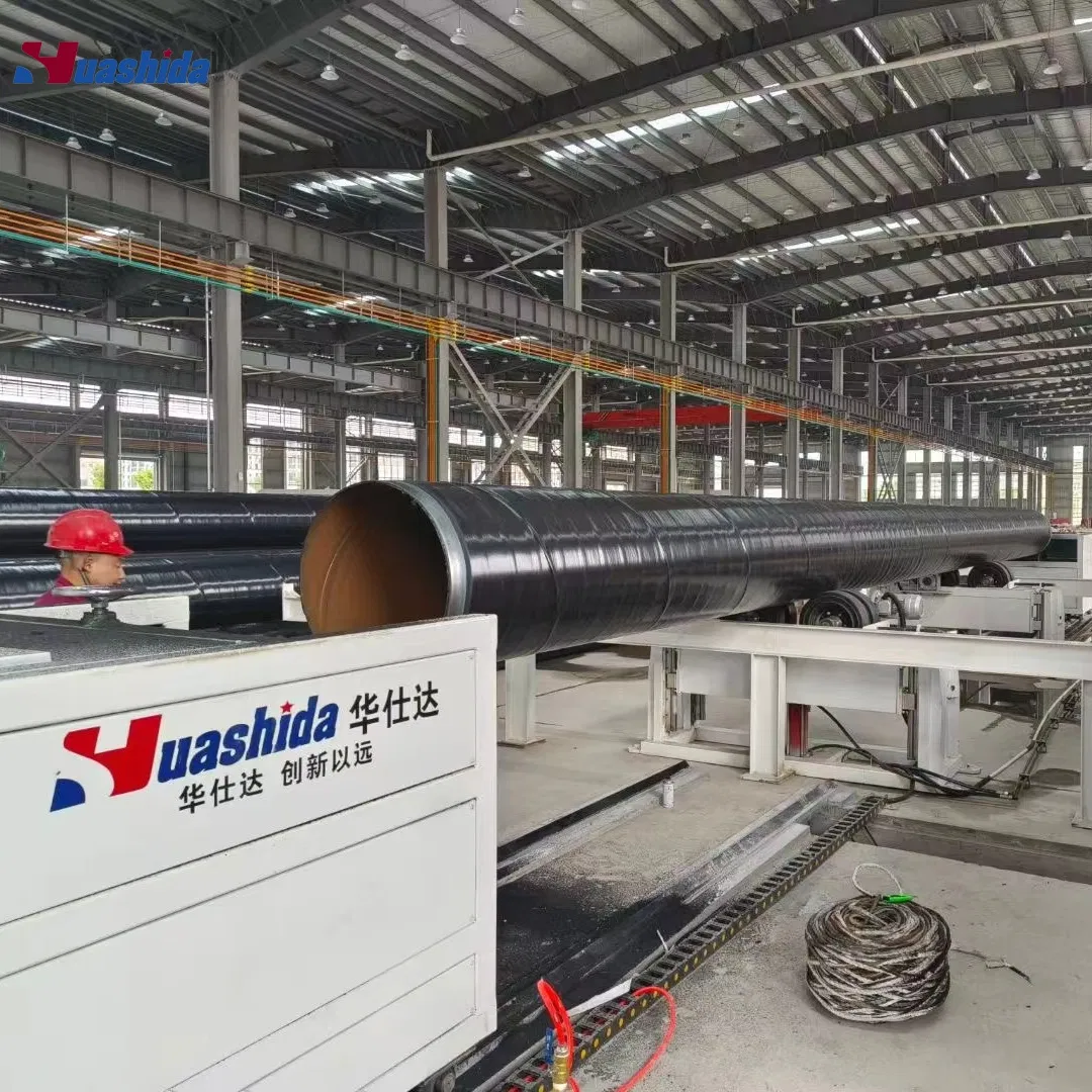 Automatic 3lpe / 3lpp Fbe Steel Pipe Painting Anticorrosion Coating Process Line for Oil Gas Pipeline with Shot Blasting System