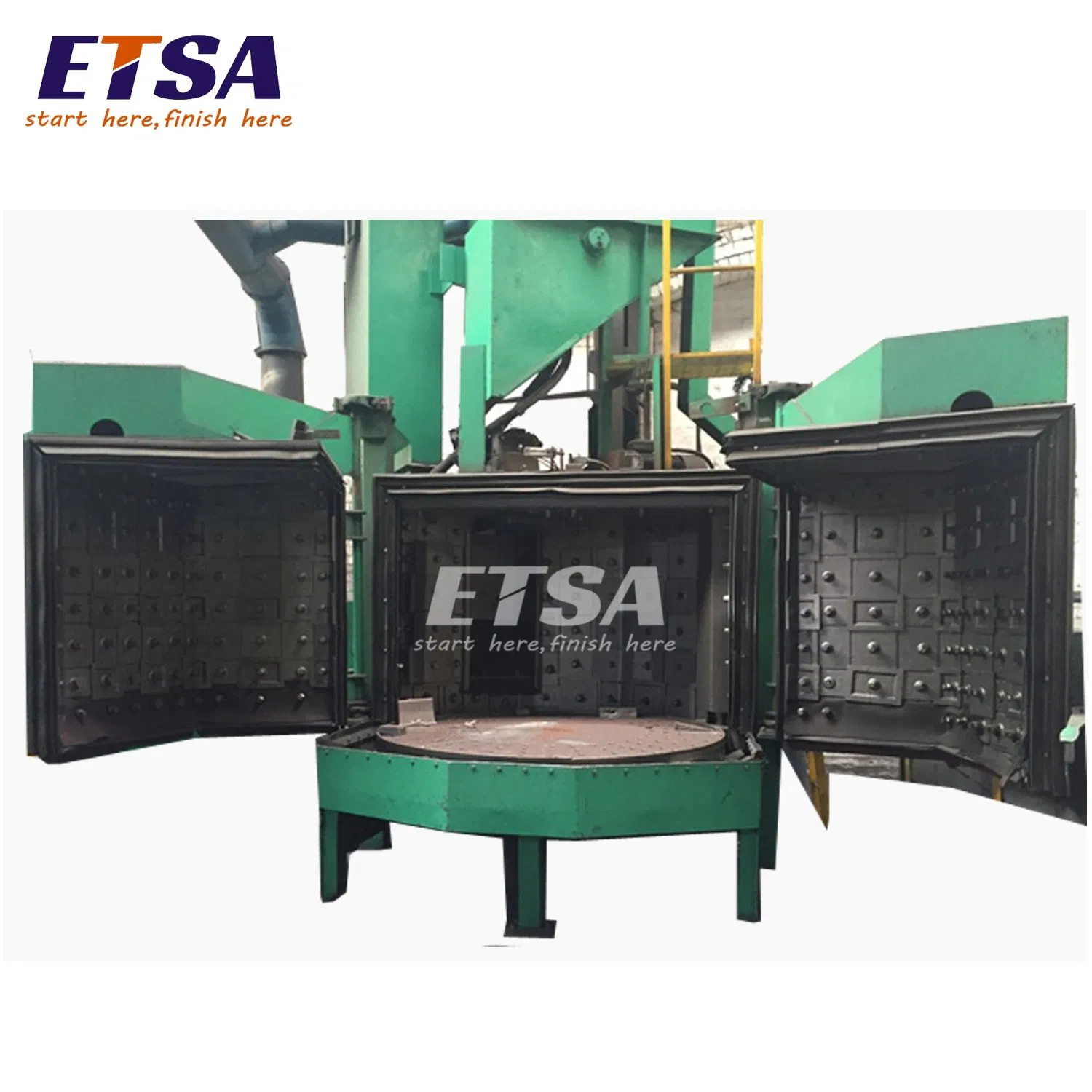 Rotary Table Shot Blasting Machine/Rotating Table Type Blast Cleaner
