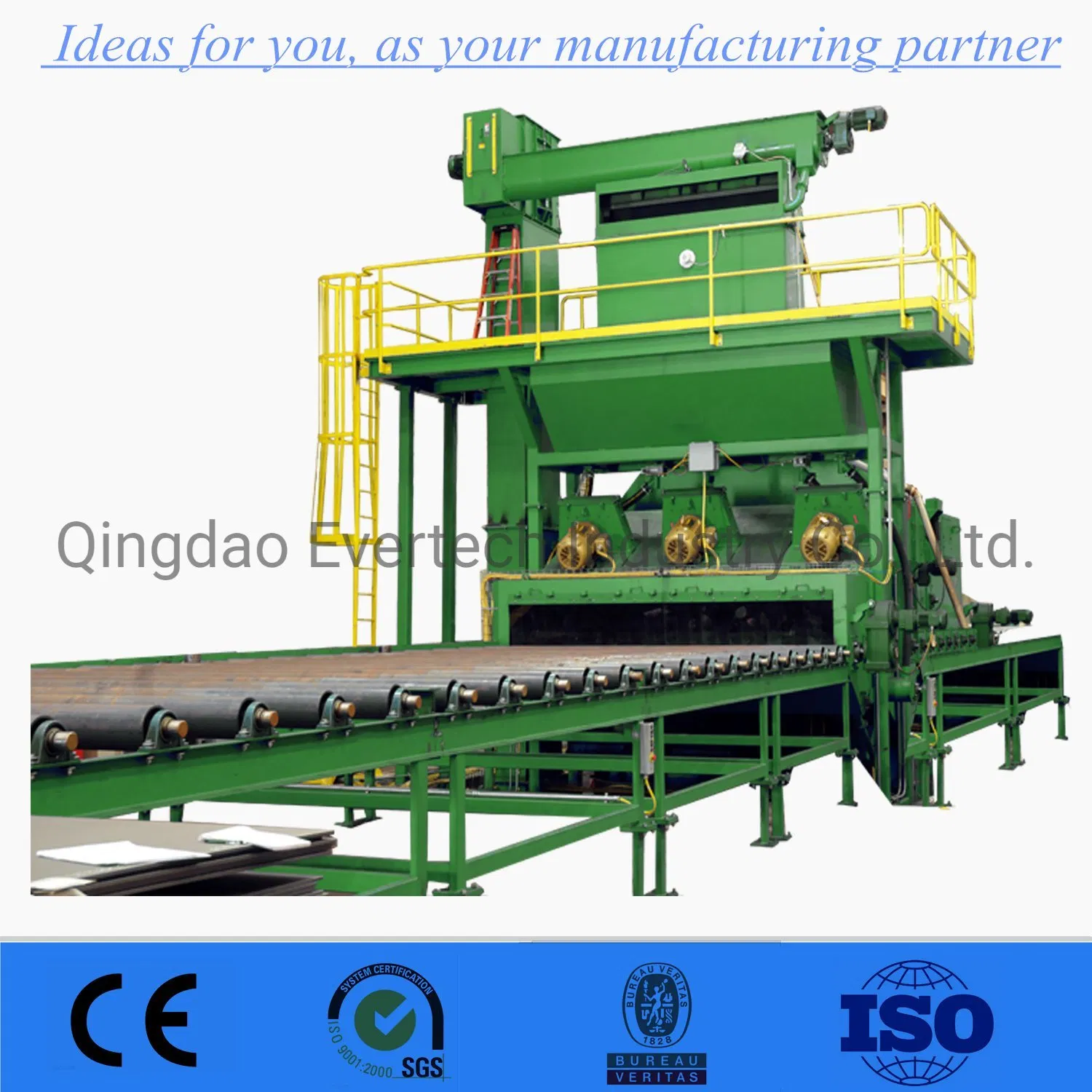Hot Sale H Beam and Steel Plate Roller Conveyor Shot Blasting Machine Suppliers