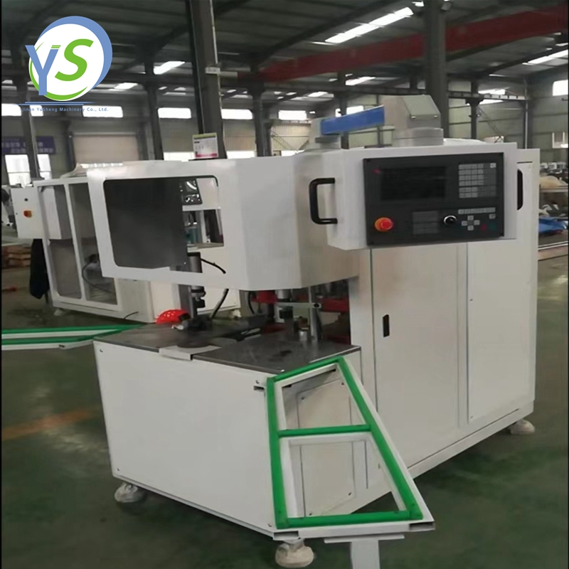 High Efficiency Automatic PVC Window Door Equipment UPVC Profile Top and Bottom Outside Surface Corner Cleaning Equipment