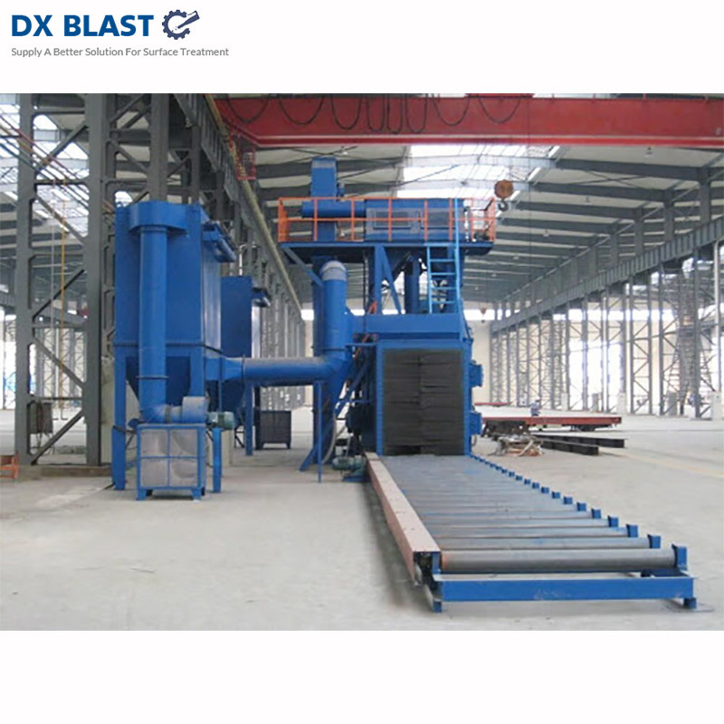 H Beam Joist Steel Plate Sheet Steel Pipe Tube Shot Blasting Polishing Machine