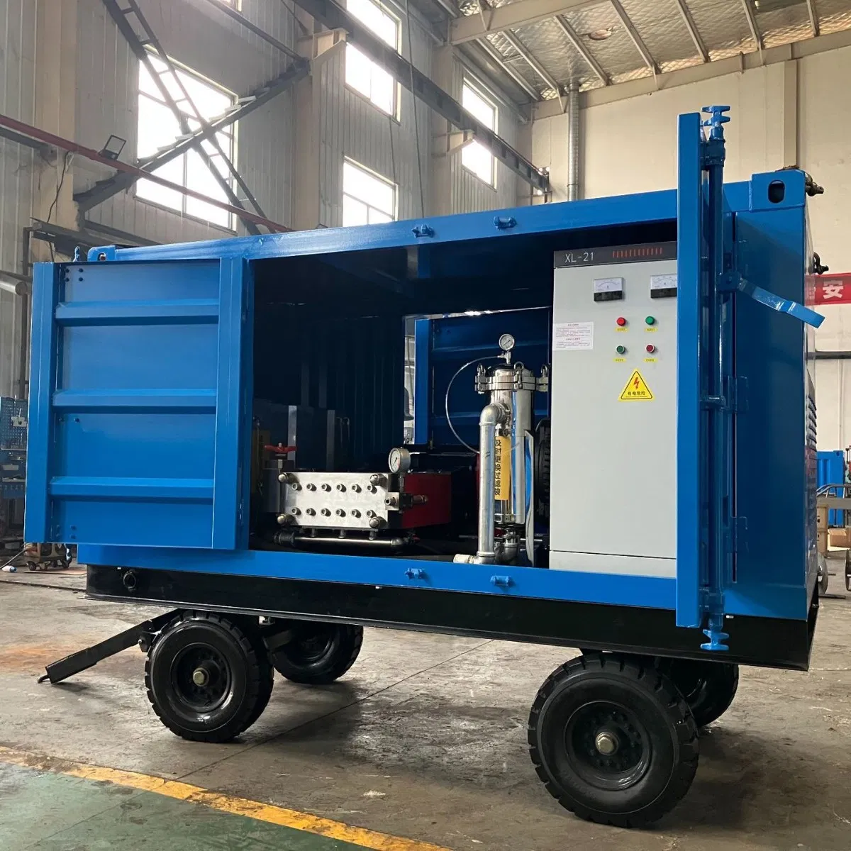 1500 Bar Industrial Heat Exchanger Pipe High Pressure Cleaning System