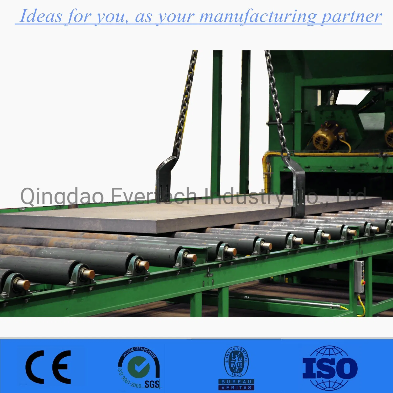 Hot Sale H Beam and Steel Plate Roller Conveyor Shot Blasting Machine Suppliers