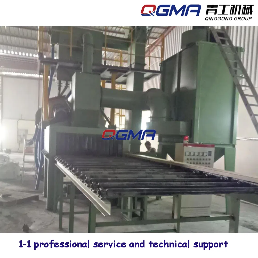 Automatic Roller Conveyor Shot Blasting Machine for Steel Pipes Steel Structure Surface Cleaning Machine