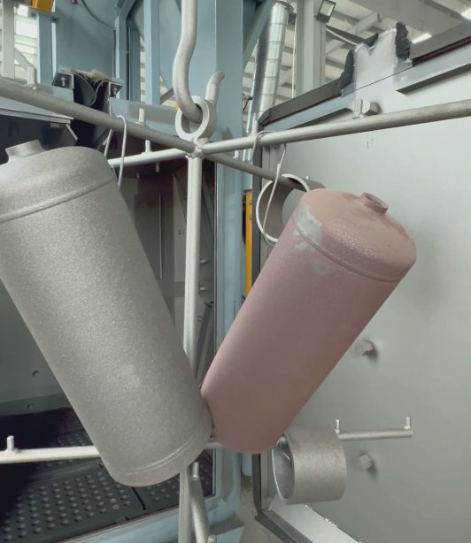 Double Hanger Type Q37 Hook Shot Blasting Machine for LPG Tank Cleaning