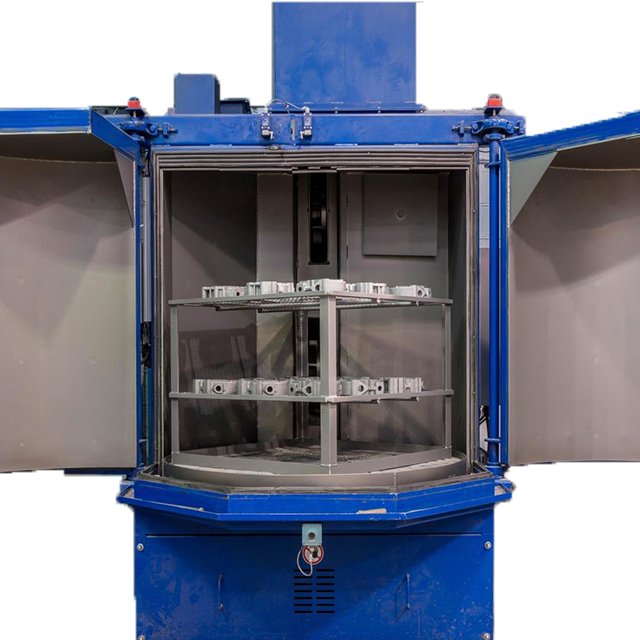 New Design Wheel Blasting Machine with Sand Rotary Table Sand Blasting Machine Tunnel Type Sand Blasting Machine