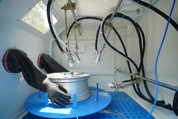 Sandblasting process