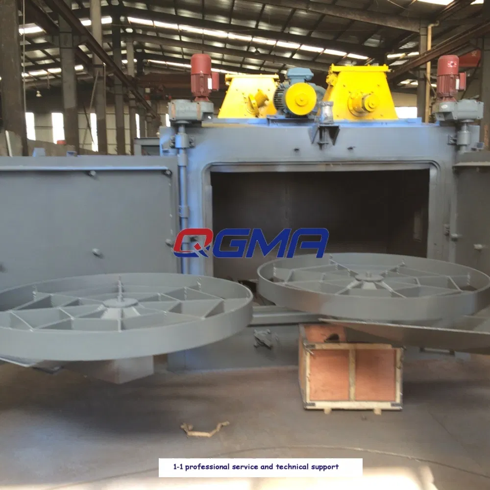 Compact Structuring Rotary Table Type Shot Blasting Machine Oxide Cleaning