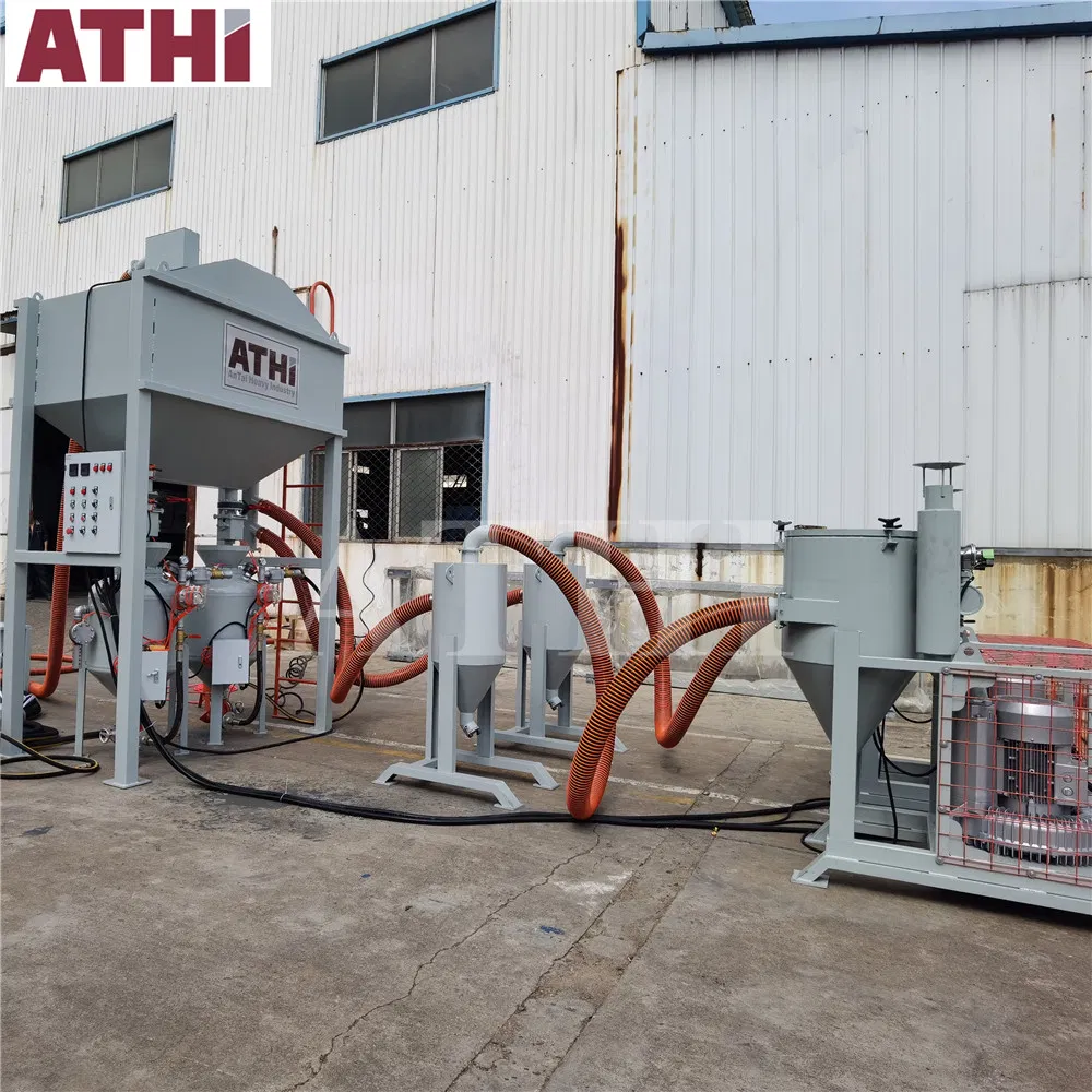 Garnet Steel Grit Abrasive Blastroom Sandblasting and Vacuum Recycling System