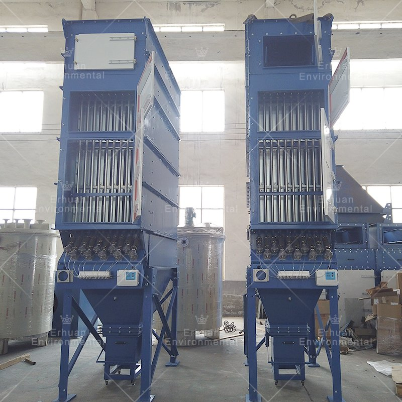 Factory Price Flat Baghouse Dustcollector Air Collection System Pulse Jet Extractor Bag Type Filter Machine Industrial Dust Collector