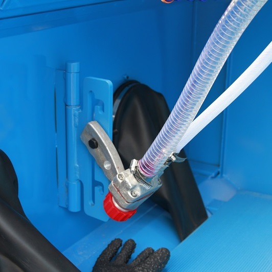 Turntable Cabinet Type Sand Blasting Machine Rotating Table Dry Blasting Wheel Sand Blaster