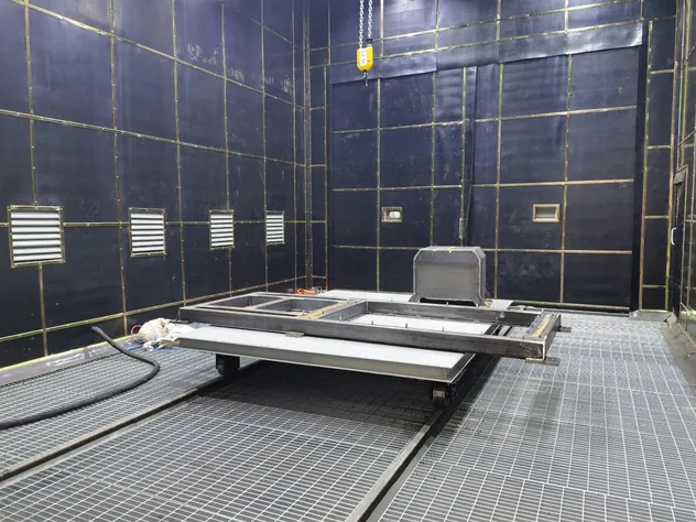 Rear view of Sandblasting Room