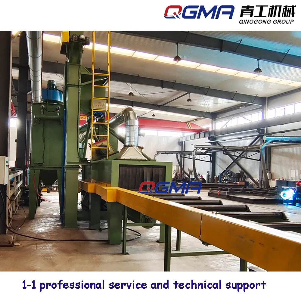 Energy Saving Q69 Series Continuous Pass Through Shot Blasting Machine Wheel Blaster for Steel Tubes Pipes Cleaning