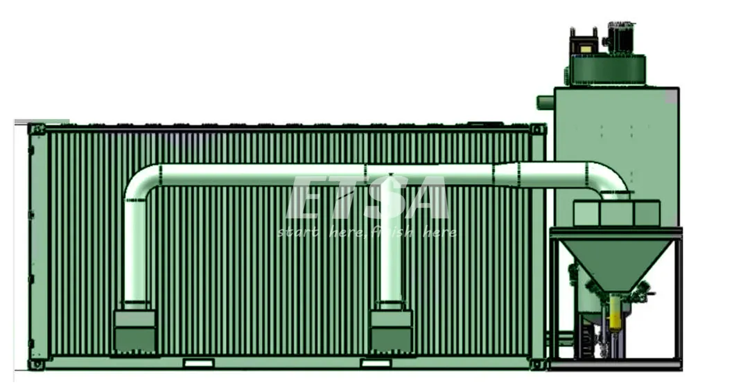 Container Sandblasting Booth System