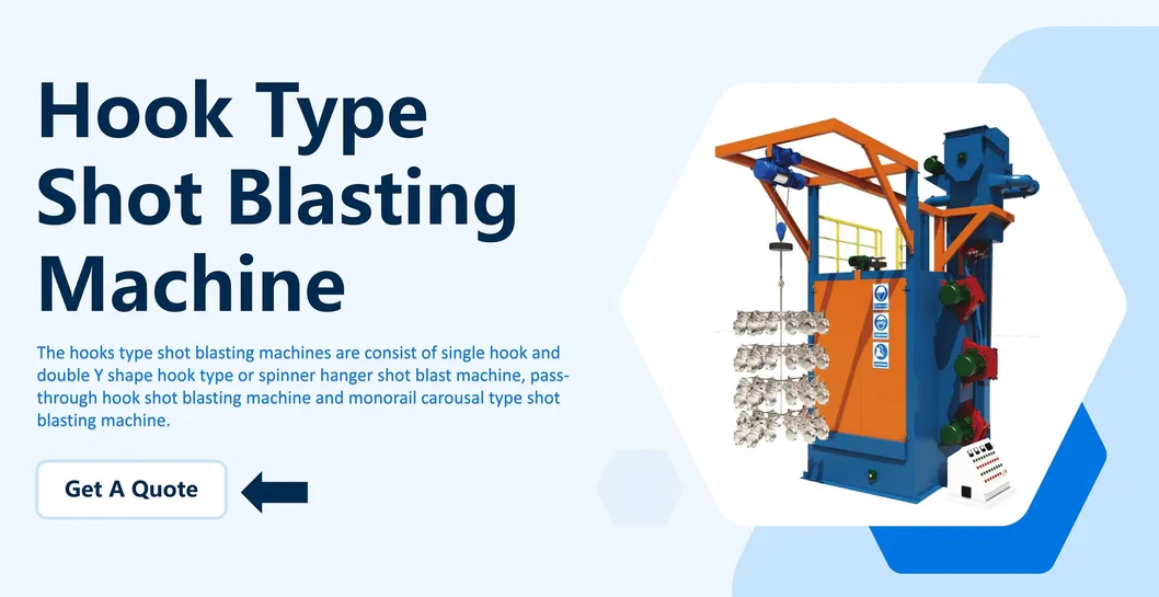 Hanger Hook Type Shot Blasting Machine