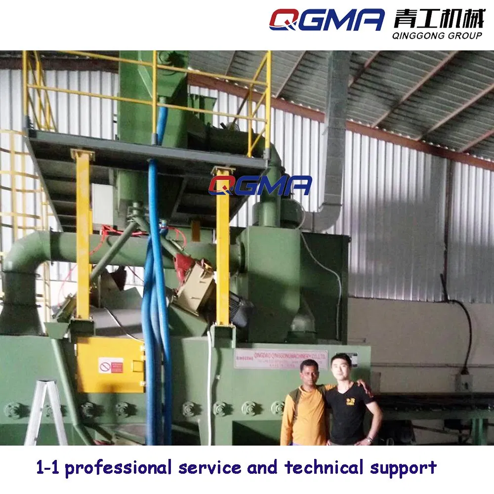 Automatic Roller Conveyor Shot Blasting Machine for Steel Pipes Steel Structure Surface Cleaning Machine